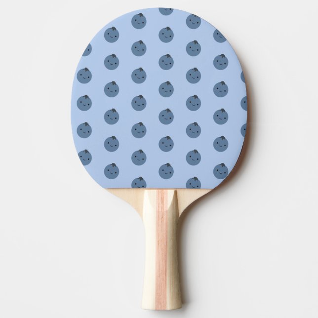 Cute Kawaii Blueberry Pattern  Ping Pong Paddle (Front)