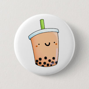 Cute Kawaii Boba Tea 6 Cm Round Badge