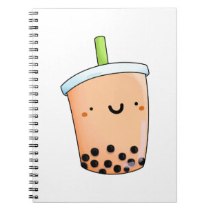 Cute Kawaii Boba Tea Notebook