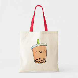 Cute Kawaii Boba Tea Tote Bag