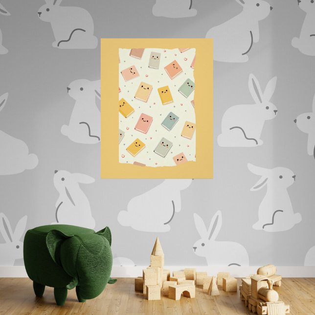 Cute Kawaii Books Glossy Poster (Creator Uploaded)
