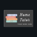 Cute Kawaii Books Home Tutor Teacher Simple Grey Business Card<br><div class="desc">These cute,  simple business cards would be perfect for teacher,  home tutor,  teacher on call. Easily add your own details by clicking on the "customise this template" option. If you have any design related questions/requests,  please do not hesitate to contact us.</div>