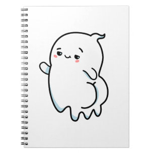 Cute Kawaii Bootylicious Ghost Notebook