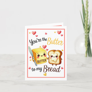 Cute Kawaii Bread and Butter Thank You Card