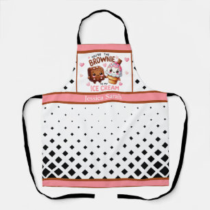 Cute Kawaii Brownies and Ice Cream Apron