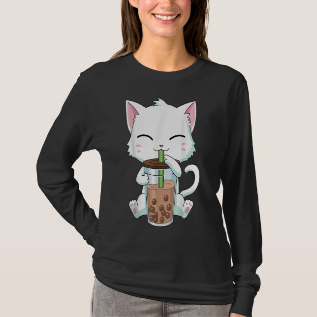Cute Kawaii Bubble Tea Tshirt (Front)