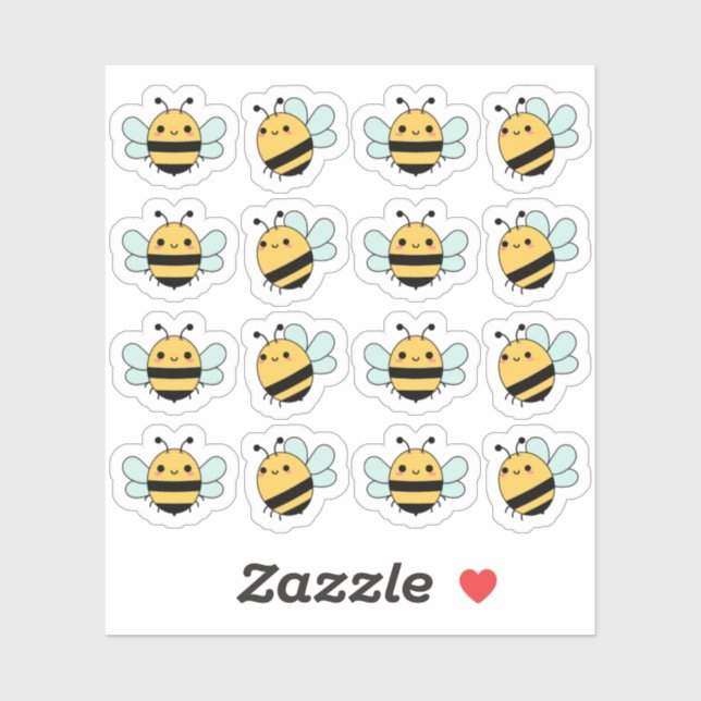 Cute Kawaii Bumble Bee Bujo Planner  (Sheet)