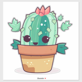 Cute kawaii cactus 