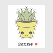Cute Kawaii Cactus Succulent Sticker