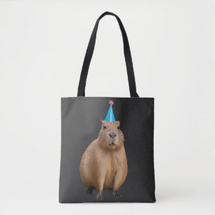 Cute Kawaii Capybara Aesthetic Illustration Tote Bag