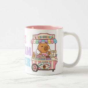 Cute Kawaii Capybara Pastel Ice Cream Coffee Mug