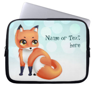 Cute Kawaii cartoon fox Laptop Sleeve