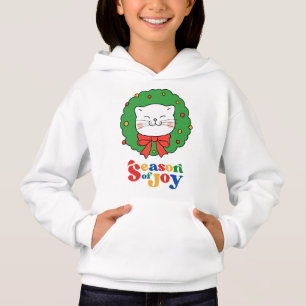 Cute Kawaii Cat Christmas Wreath Season of Joy