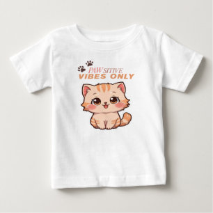 Cute Kawaii Cat Design_Baby Shirts