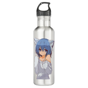Cute Kawaii Cat-girl Waifu 710 Ml Water Bottle