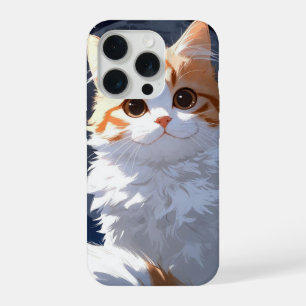 Cute Kawaii Cat iPhone 15 Pro Case