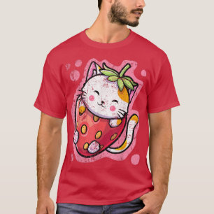 Cute Kawaii Cat Pizza Japanese Anime Women or Girl T-Shirt