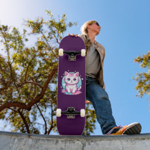 Cute Kawaii Cat Skateboard