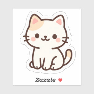 Cute Kawaii Cat Sticker