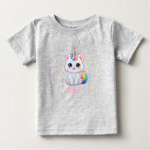 Cute Kawaii Caticorn Baby T-shirt 