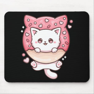 Cute Kawaii Cats Doughnut Anime Lover Otaku Fun Ca Mouse Mat