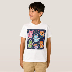 Cute Kawaii Cats Neko Funny Kitten Cat Lover Gift T-Shirt