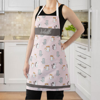Cute Kawaii Cats Personalised Apron