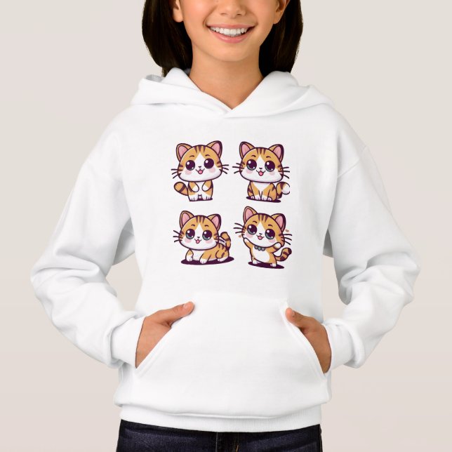 Cute Kawaii Cats posing (Front)