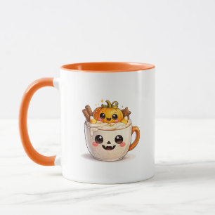 Cute Kawaii Character in a Cup Mug