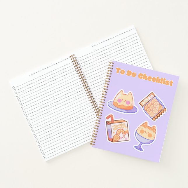 Cute Kawaii Checklist 💗✨💛🍓 Notebook (Inside)