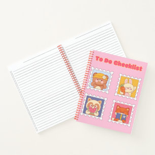 Cute Kawaii Checklist 💗✨💛 Notebook