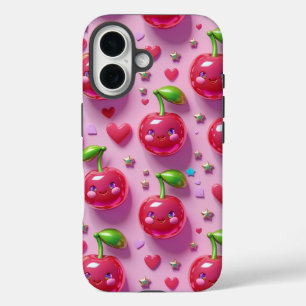 "Cute kawaii cherry pattern for phone case