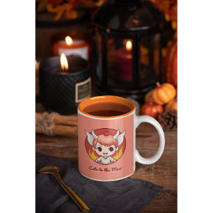 Cute Kawaii Chibi Character and Fantasy-Themed  Coffee Mug