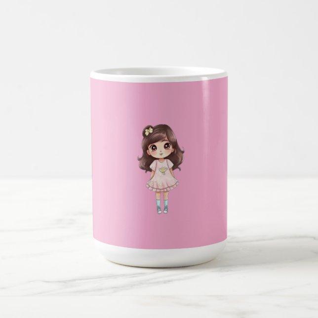 Cute Kawaii Chibi Girl Mug (Center)