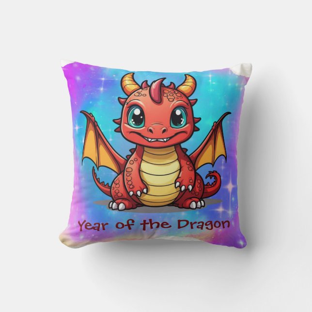 Cute Kawaii Chinese Zodiac Year of the Dragon | Cushion (Front)