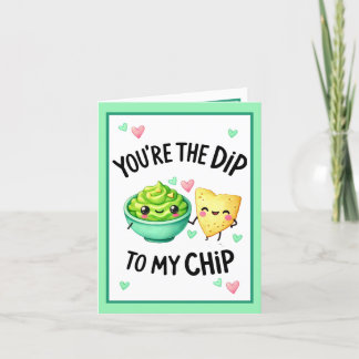 Cute Kawaii Chips and Dip Thank You Card