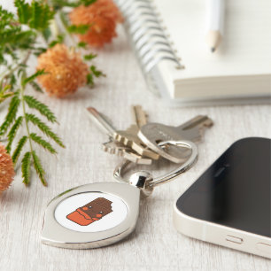 Cute Kawaii Chocolate Bar Key Ring