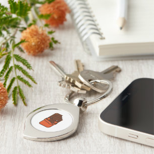 Cute Kawaii Chocolate Bar Key Ring