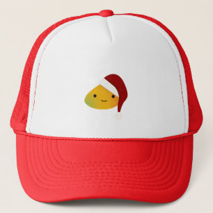 Cute Kawaii Christmas Mango Trucker Hat