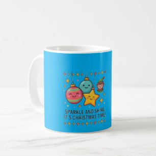 Cute Kawaii Christmas Ornaments Sparkle and Shine Coffee Mug