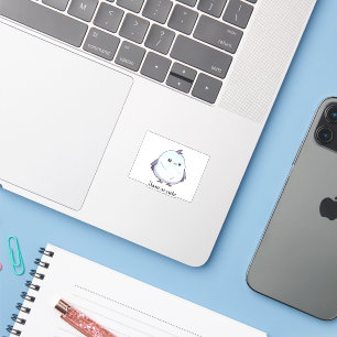 Cute Kawaii Chubby Bird Cartoon - Adorable Pastel