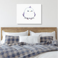 Cute Kawaii Chubby Bird Cartoon - Adorable Pastel 