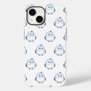 Cute Kawaii Chubby Bird Cartoon - Adorable Pastel  Case-Mate iPhone 14 Case