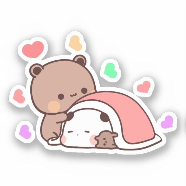 Cute Kawaii Chubby Mochi Panda bear  (Front)