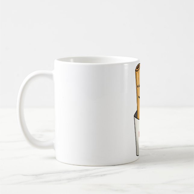 Cute Kawaii Churros Coffee Mug (Left)