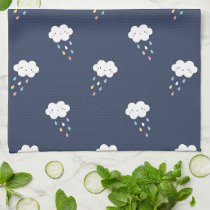 Cute Kawaii Cloud Pattern Kitchen Towel