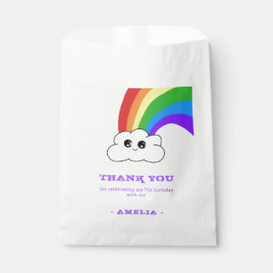 Cute Kawaii Cloud Rainbow Kid`s Birthday Favour Bags
