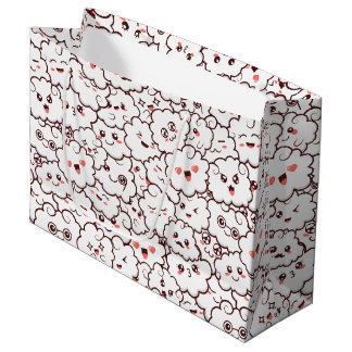 Cute Kawaii Clouds Large Gift Bag