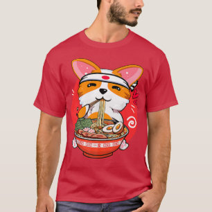 Cute Kawaii Corgi Ramen Japanese Manga Anime Gift T-Shirt