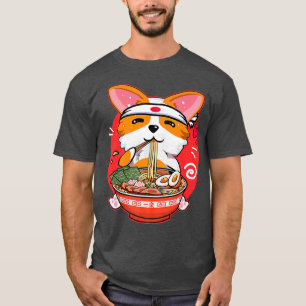Cute Kawaii Corgi Ramen Japanese Manga Anime Gift T-Shirt